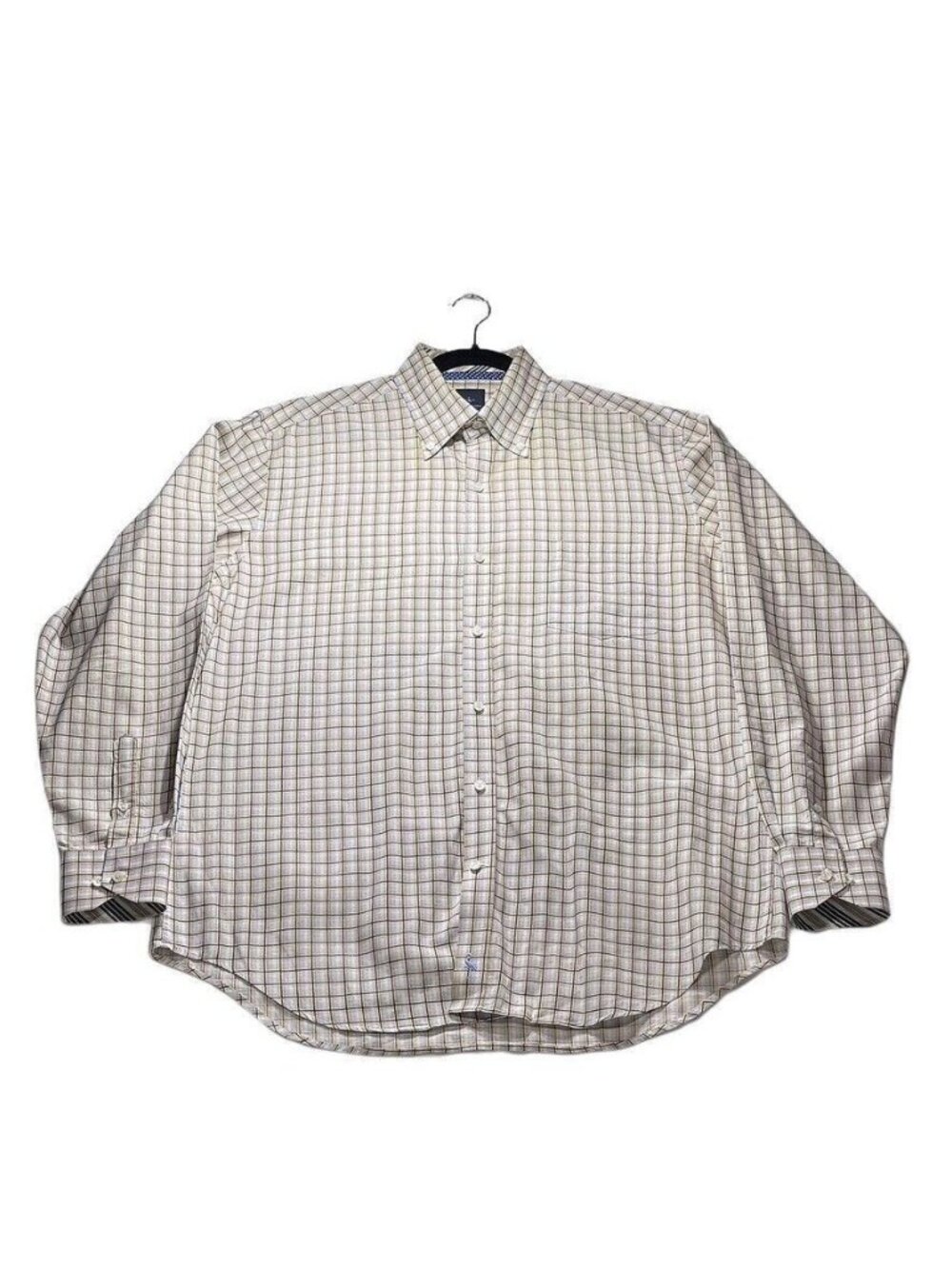 Tailor Byrd COLLECTION Mens XL Button-Down Long-Sleeve Plaid Shirt - Picture 2 of 11